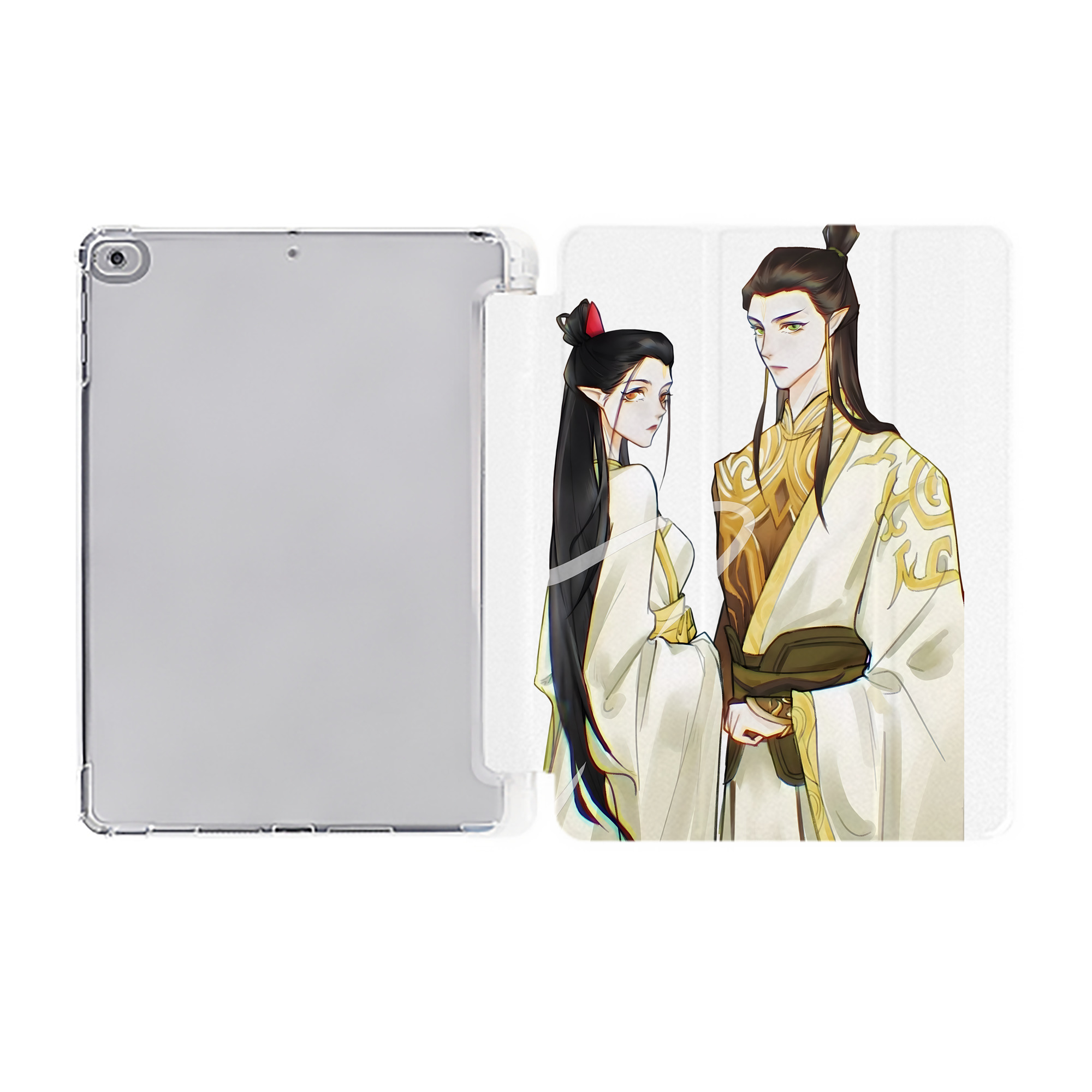 （画像用） Ne Zha 2 ナタ 魔童の大暴れ IPad ケース ペン収納付き 三つ折りスタンド PUレザー×シリコン 対応機種9.5/10.5/10.9インチ